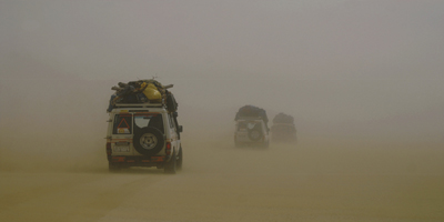 Sand storm in the Western Desert of Egypt